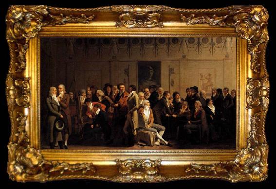 framed  Louis Leopold  Boilly Meeting of Artists in Isabey-s Studio, ta009-2
